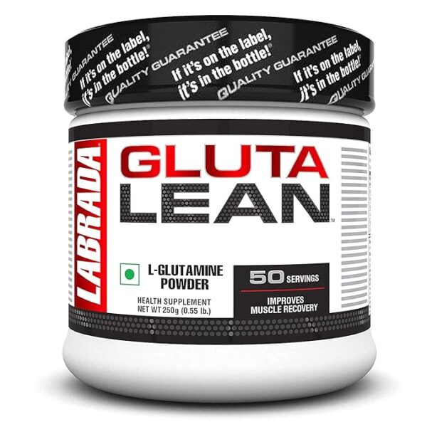 LABRADA  GLUTALEAN (L-Glutamine, 50 Servings) - 0.55 lbs (Pack of 250 g)
